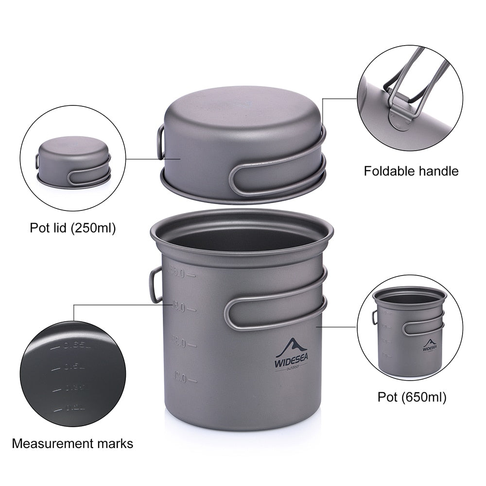 Titanium Cooking Pot Set T