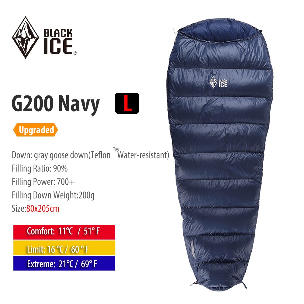 Ultralight Mummy 90% Goose Down Sleeping Bag