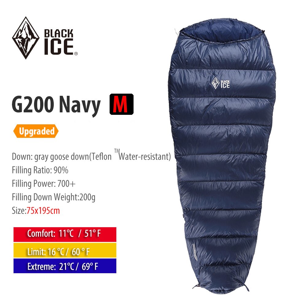 Ultralight Mummy 90% Goose Down Sleeping Bag