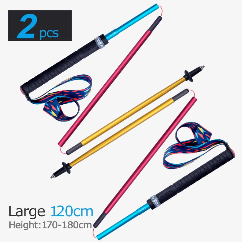 Lightweight Folding Collapsible Quick Lock Trekking Pole