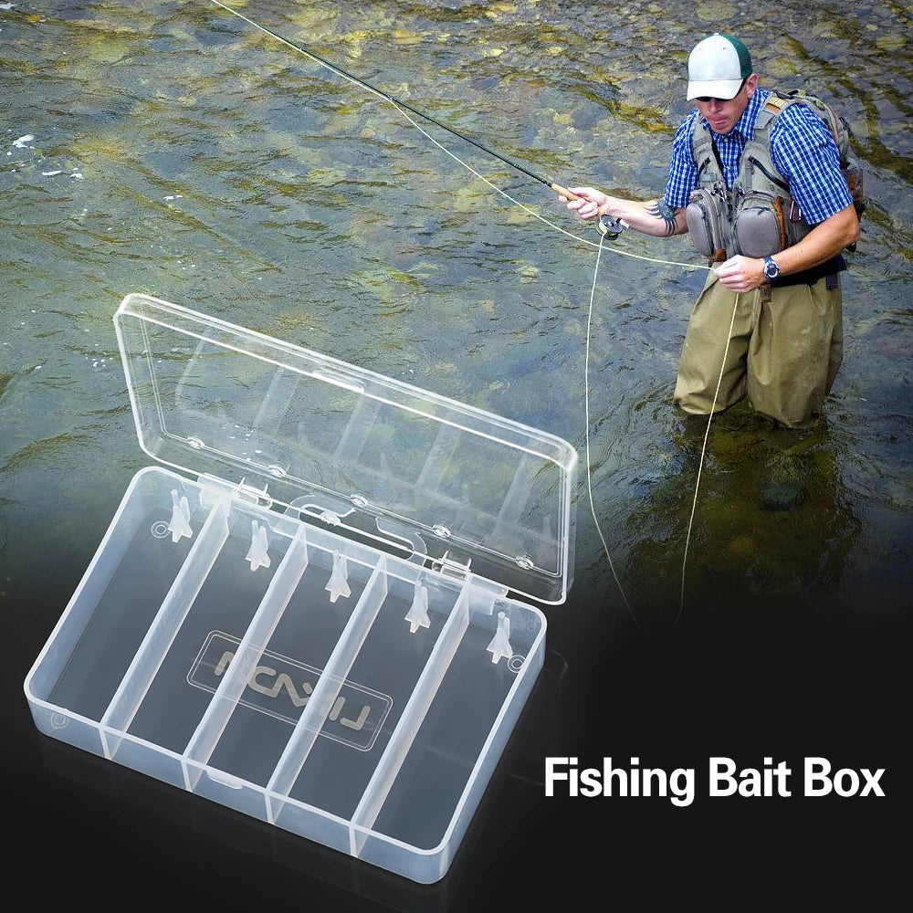 14 Compartment Fishing Tackle Box Fishing Bait Lure Hooks Box Bait Storage Case Organizer Sorting Box Fishing Accessories Tool