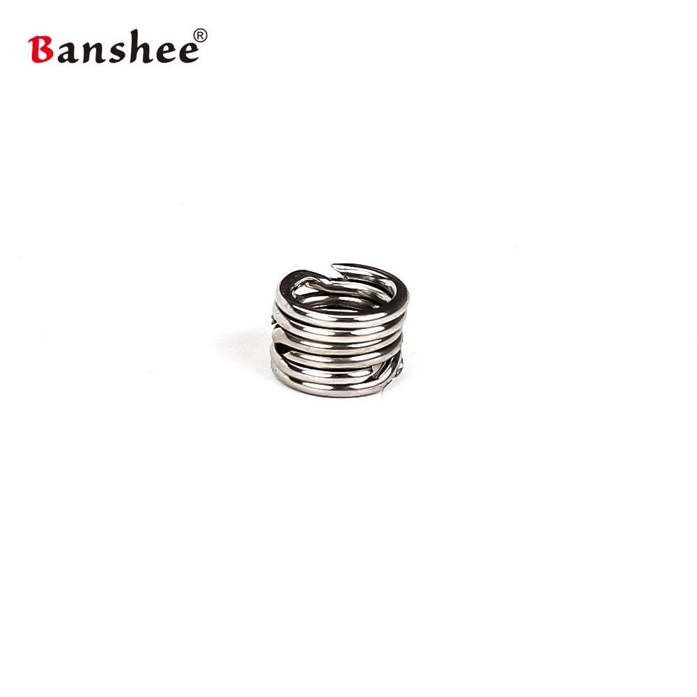 100Pcs Fishing Rings Stainless Steel Split Rings Fishing Tackle Strengthen Solid Ring Lure Connecting Ring Fish Accessories ring