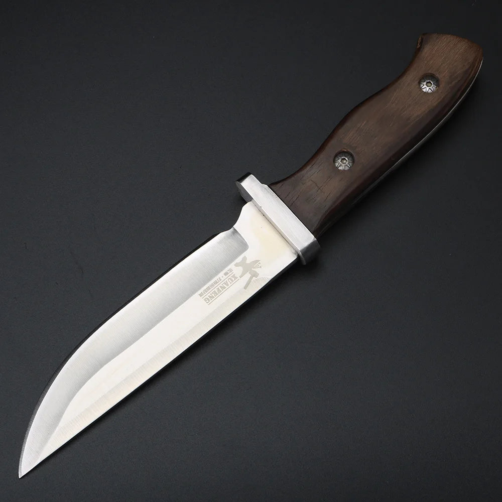 XUAN FENG Outdoor Knife Camping Survival Knife Handmade Hunting Straight Knife