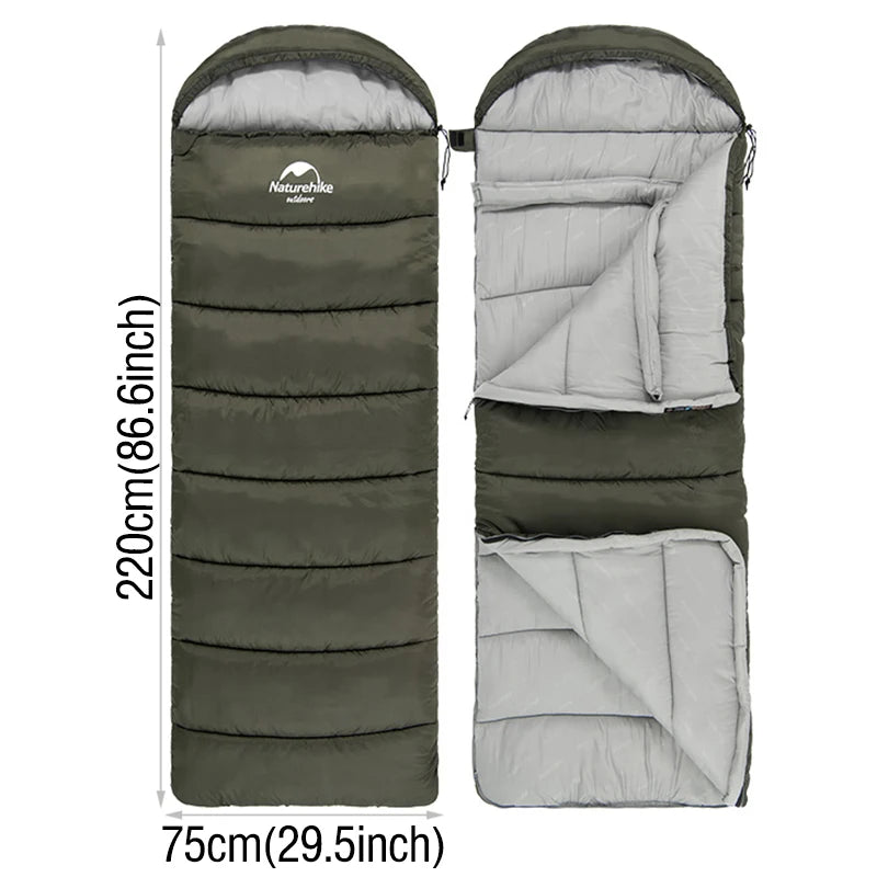 Naturehike  Sleeping Bag Ultralight Waterproof Cotton Quilt Portable Envelope