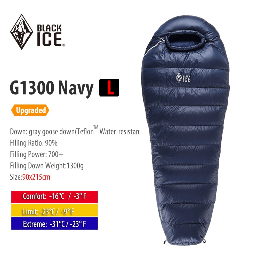 Ultralight Mummy 90% Goose Down Sleeping Bag