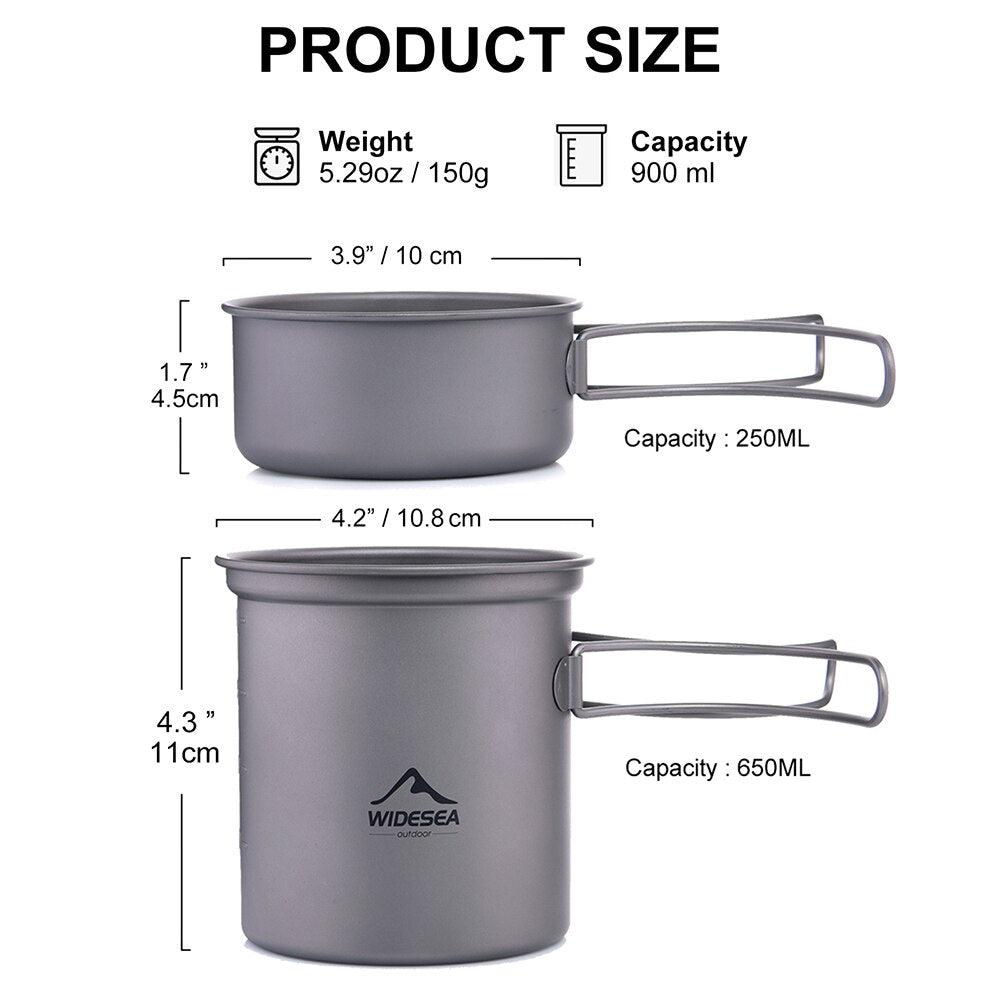 Titanium Cooking Pot Set T