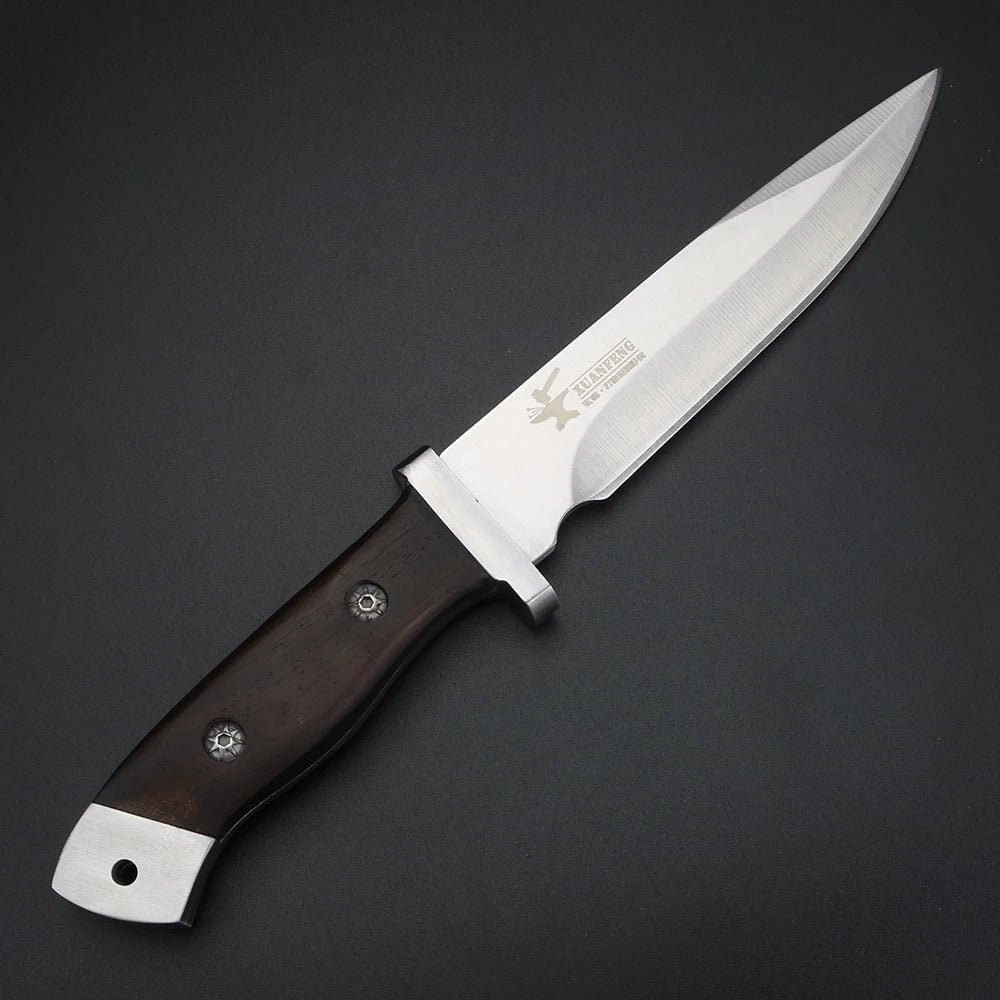 XUAN FENG Outdoor Knife Camping Survival Knife Handmade Hunting Straight Knife