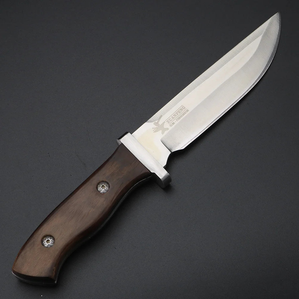 XUAN FENG Outdoor Knife Camping Survival Knife Handmade Hunting Straight Knife