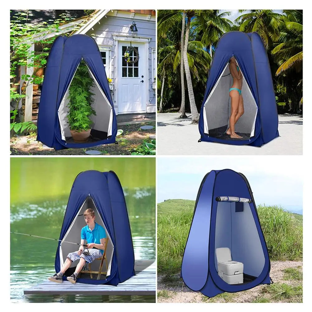 Portable Pop-Up Privacy Shower Tent Spacious Changing Room Outdoor Toilet Shower Bathroom