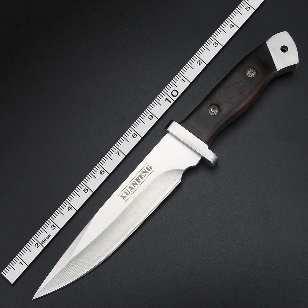 XUAN FENG Outdoor Knife Camping Survival Knife Handmade Hunting Straight Knife