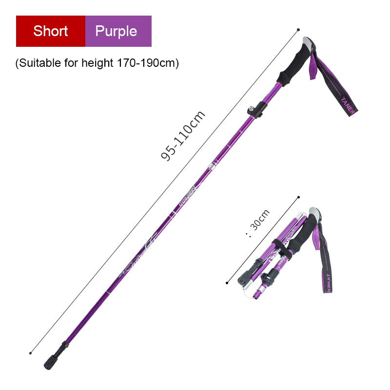 Ultralight Folding Multifunction Trekking Pole