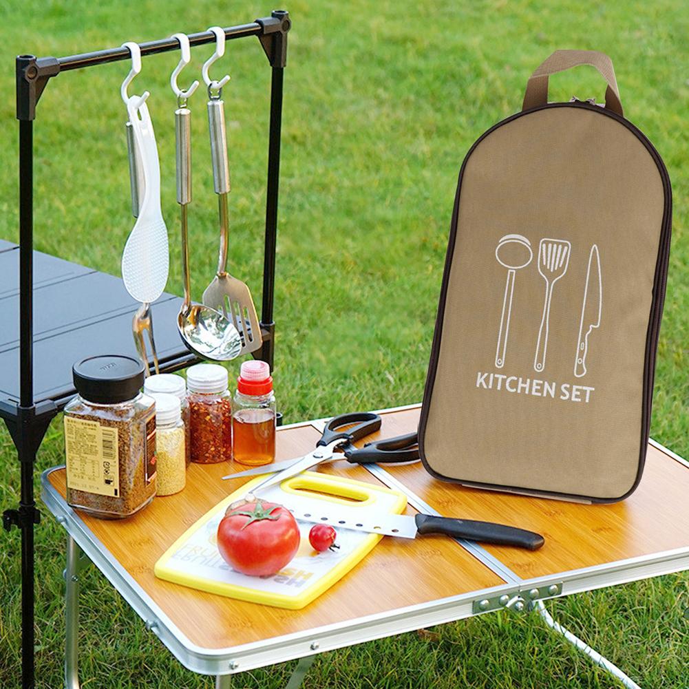 8 Pcs/set Outdoor Camping Cookware Set With Knife