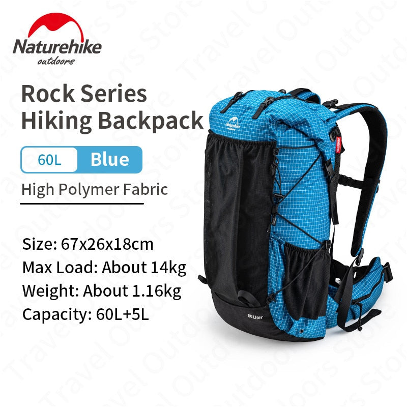 Naturehike 2023 Upgrade 60+5 Large Capacity