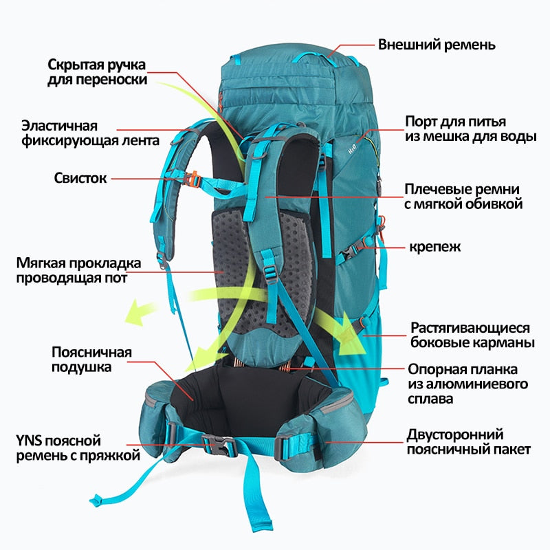 Naturehike Backpack 55L 65L Mans Backpack