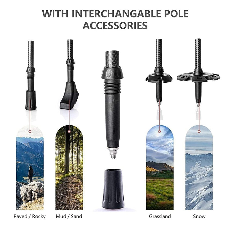 Naturehike Trekking Poles 2pcs Carbon Fiber