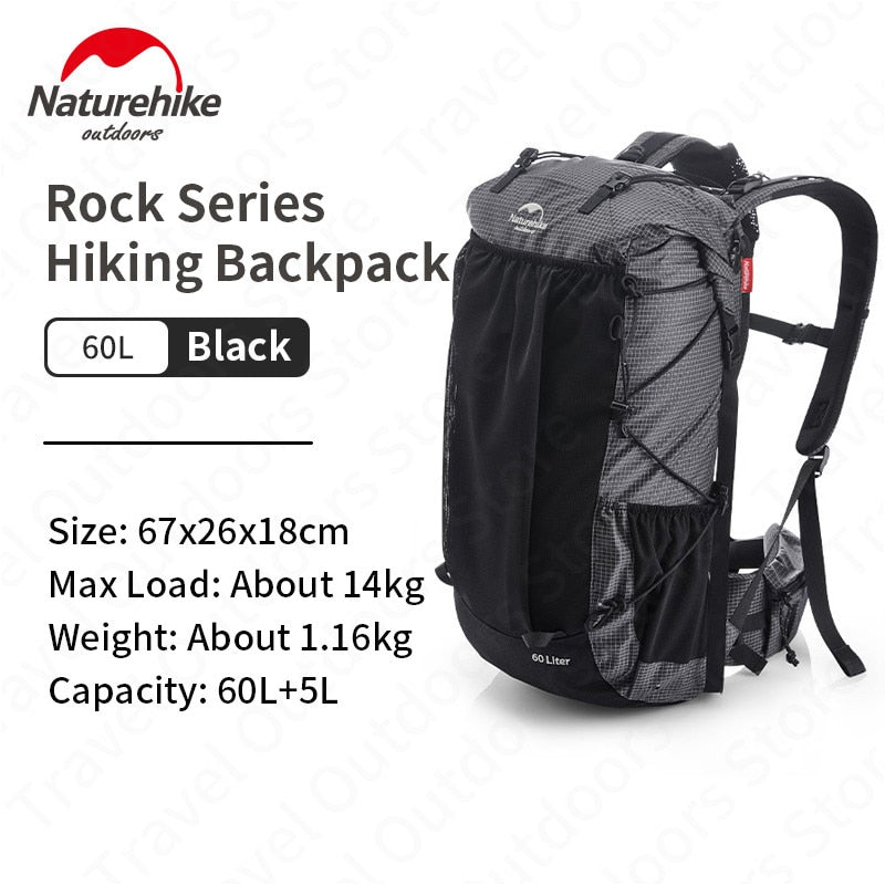 Naturehike 2023 Upgrade 60+5 Large Capacity