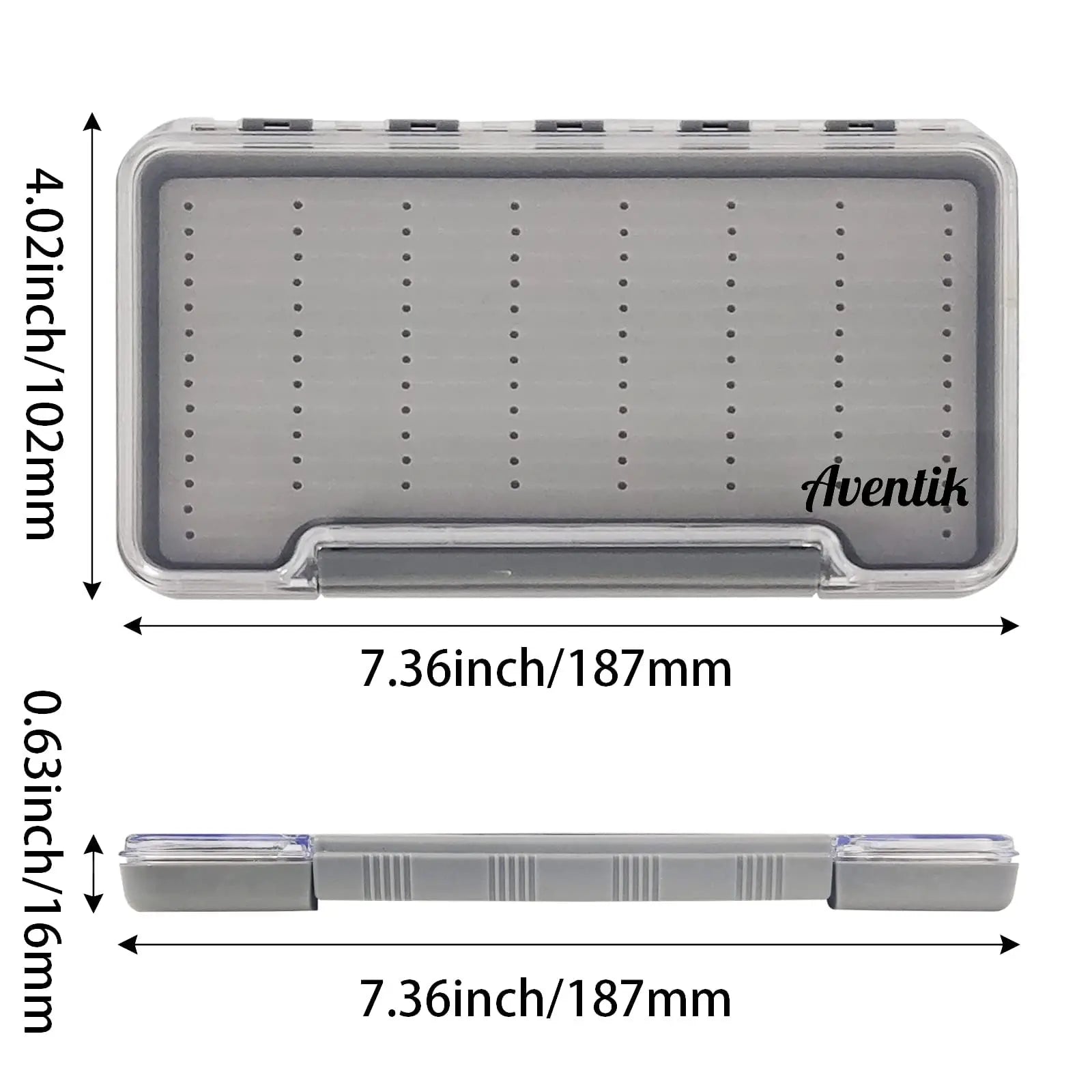 Aventik Waterproof Fly Fishing Boxes For Flies Foam A/B/D/6C Super Slim Storage Fishing Tackle Box For Keeping Flies And Hooks