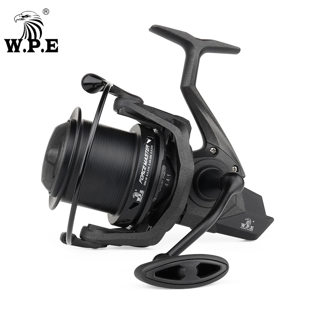 W.P.E FM9000 Carp Fishing Reel 9+1 Ball Bearings Spinning Reel 4.4:1 Gear Ratio Full Metal Line Spool Carp Fishing Tackle pesca