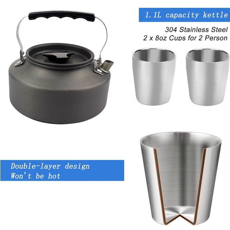 Camping Cookware Portable Pot Pan Cup