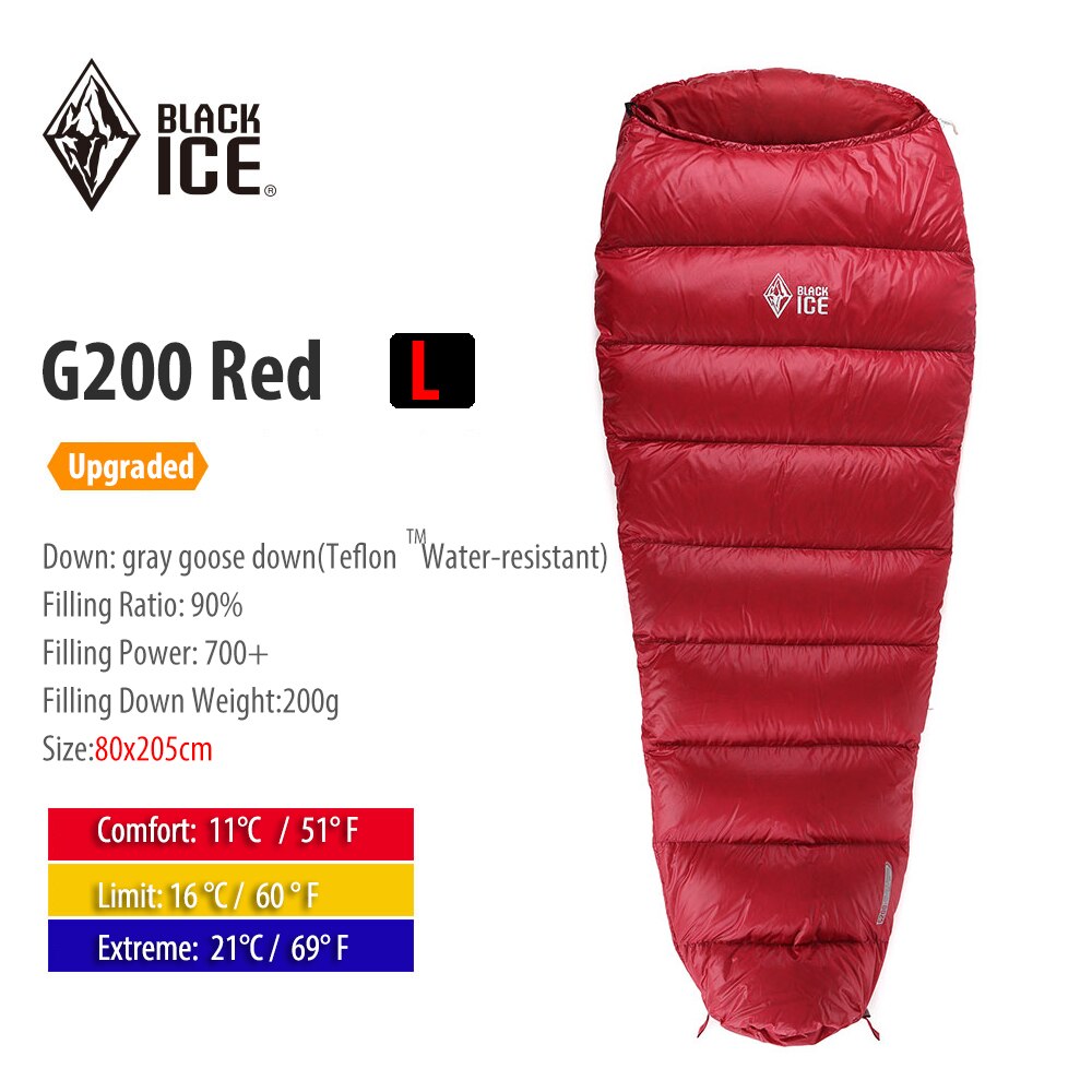 Ultralight Mummy 90% Goose Down Sleeping Bag