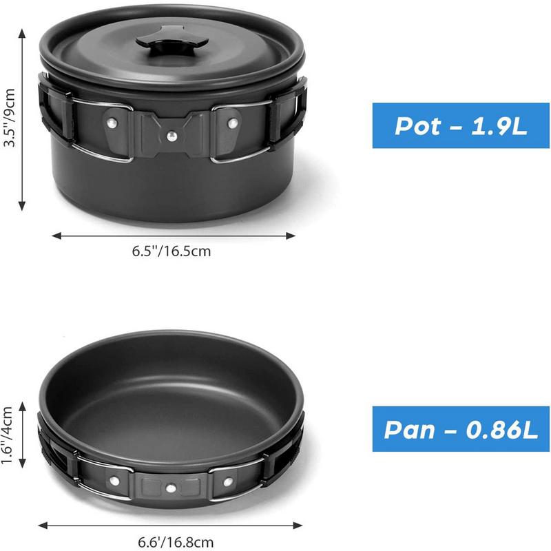 Camping Cookware Portable Pot Pan Cup