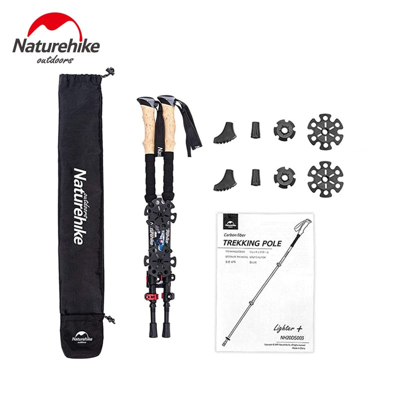 Naturehike Trekking Poles 2pcs Carbon Fiber