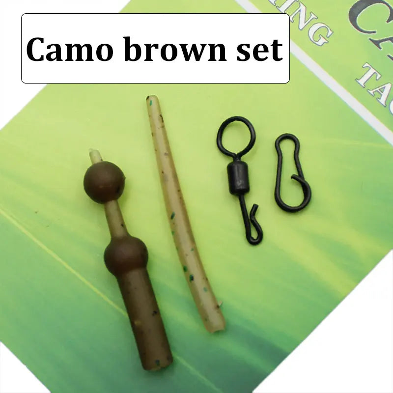 Carp Fishing Accessories Set for Helicopter Rig Chod Heli Buffer Sleeves Quick Change Swivel Line Aligner Multi Clip Kit Tackle