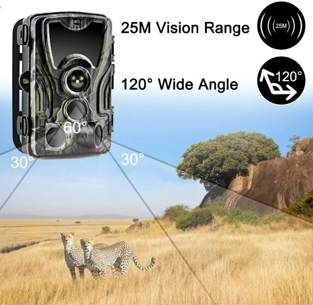 Outdoor 20MP 1080P Game Trail Camera Night Vision 0.2S Motion Activated Waterproof