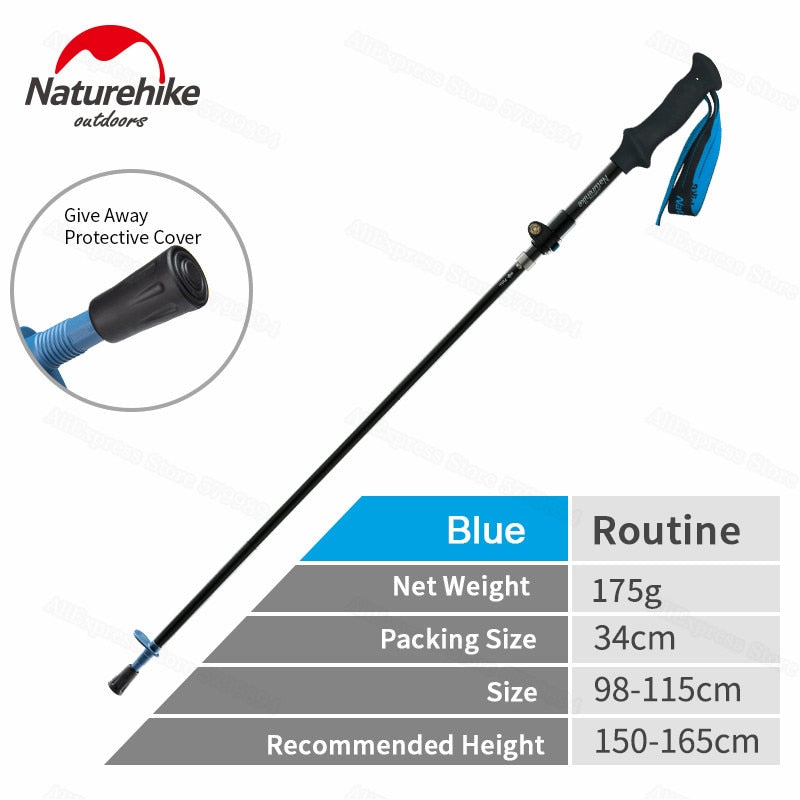 Naturehike Carbon Fibre Trekking Pole 5-Section Foldable