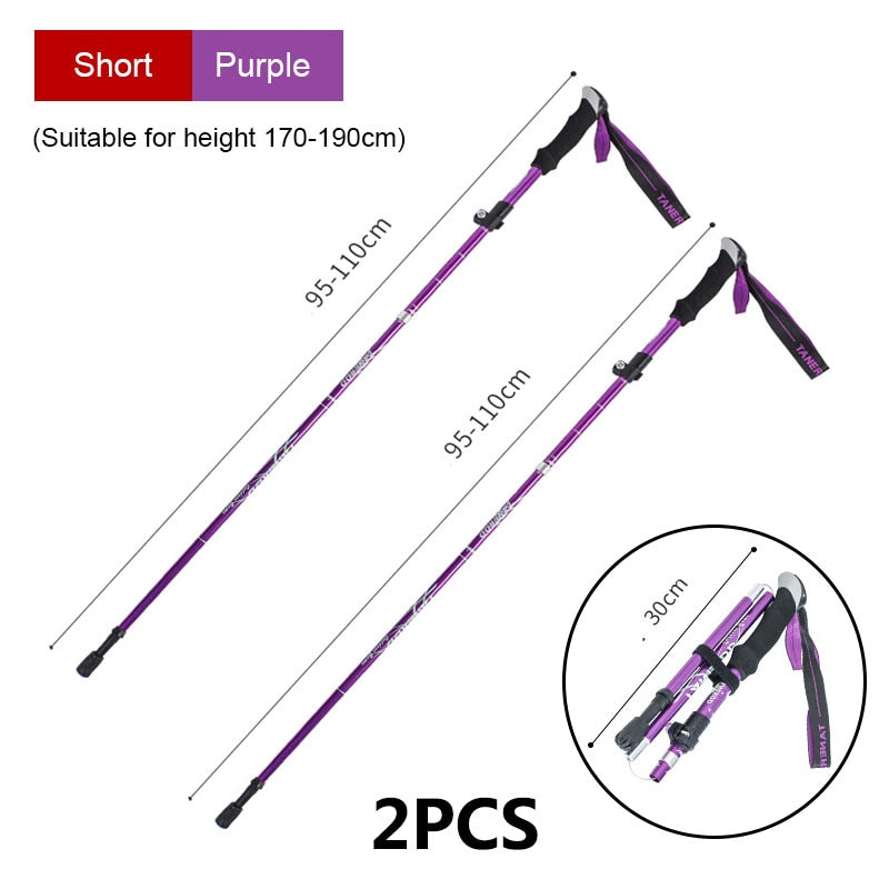 Ultralight Folding Multifunction Trekking Pole