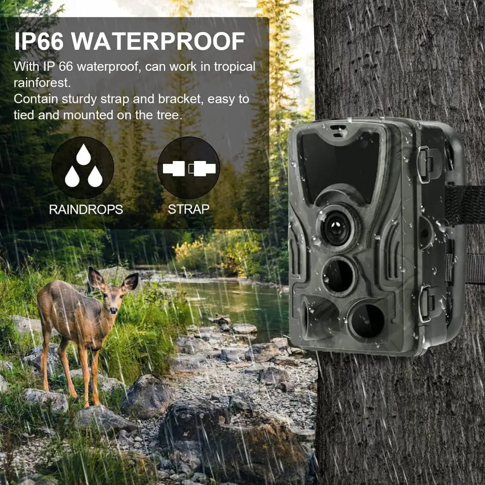 Outdoor 20MP 1080P Game Trail Camera Night Vision 0.2S Motion Activated Waterproof