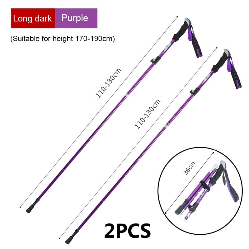 Ultralight Folding Multifunction Trekking Pole