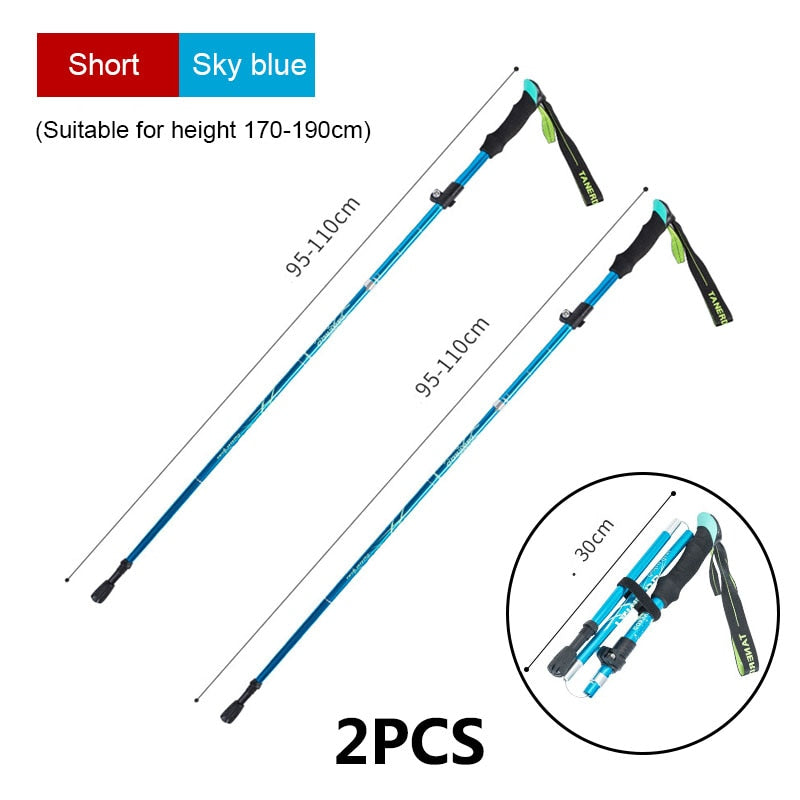 Ultralight Folding Multifunction Trekking Pole